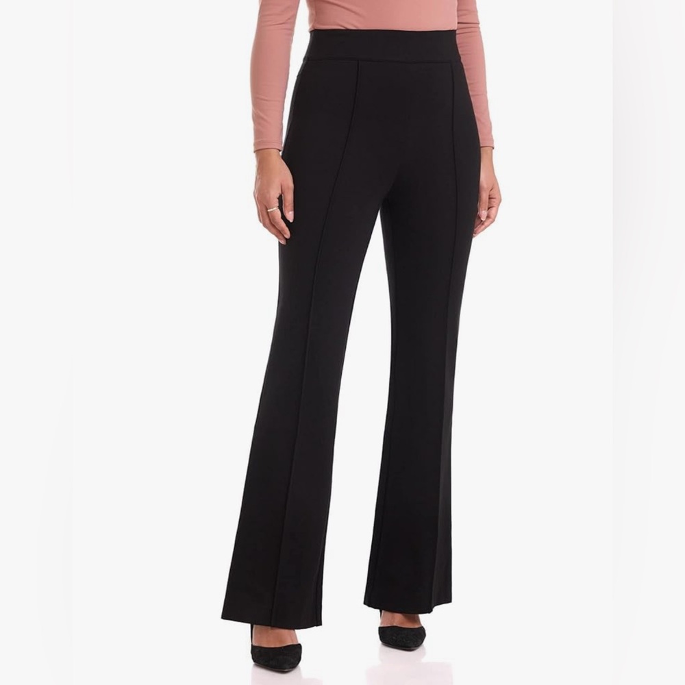 P67 NWT REKUCCI Women's Secret Figure High Waist Knit Pull-On Flared Pant -Sz: 4